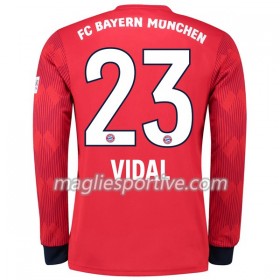 Completo Calcio Bayern Monaco Vidal 23 Divisa Prima 2018/2019 ML